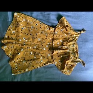 Romper with flowers